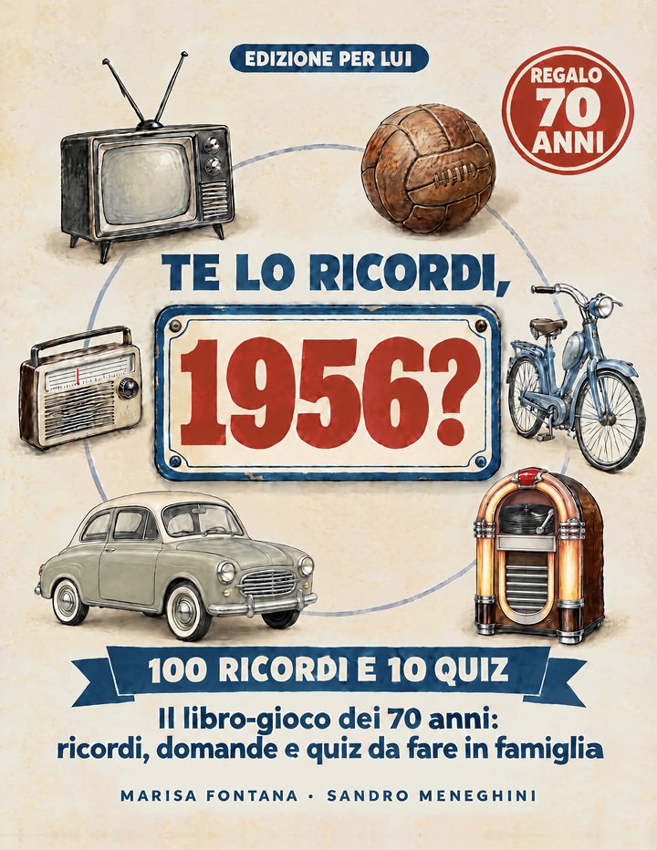La copertina del libro Te lo ricordi, 1956?